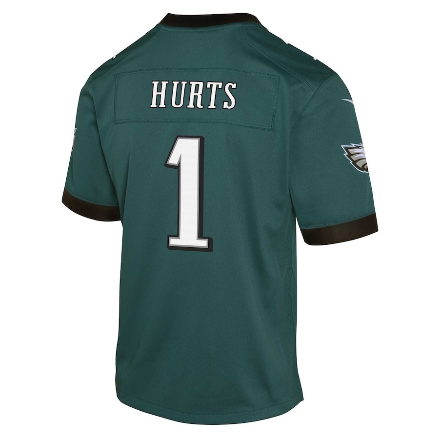 Youth Philadelphia Eagles Jalen Hurts Nike Midnight Green Game Jersey - Ujersey