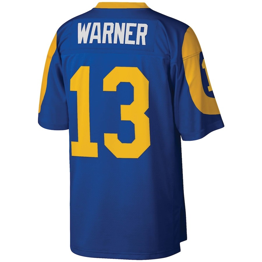 Men's Los Angeles Rams Kurt Warner Mitchell & Ness Royal Legacy Replica Jersey - Ujersey