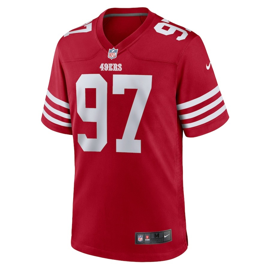 Men's San Francisco 49ers Nick Bosa Nike Scarlet Player Game Jersey - Ujersey
