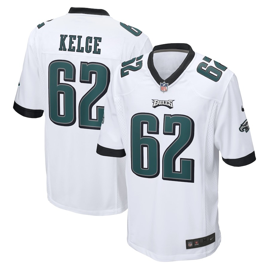Men's Philadelphia Eagles Jason Kelce Nike White  Game Jersey - Ujersey