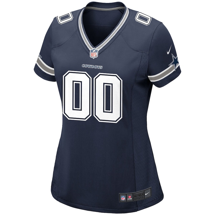 Women's Nike Navy Dallas Cowboys Custom Game Jersey - Ujersey