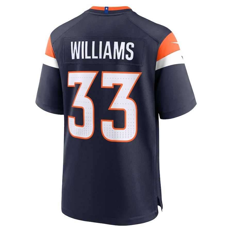 Men's Denver Broncos Javonte Williams Nike Navy Alternate Game Jersey - Ujersey