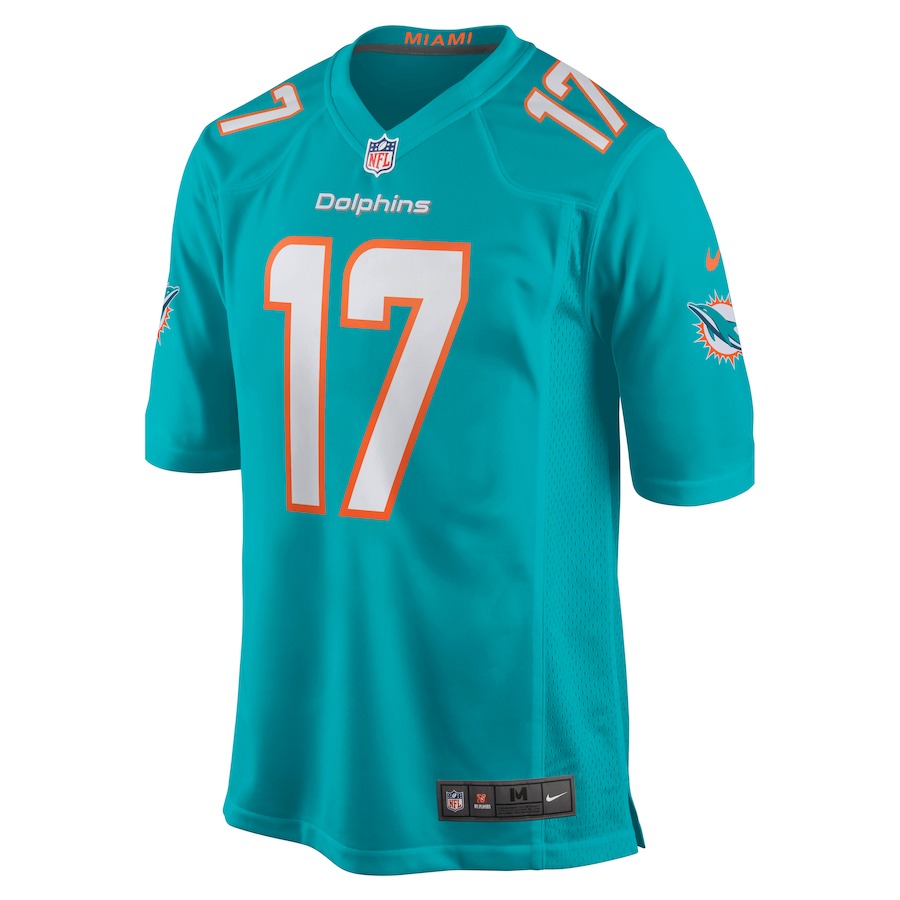 Youth Miami Dolphins Jaylen Waddle Nike Aqua Game Jersey - Ujersey