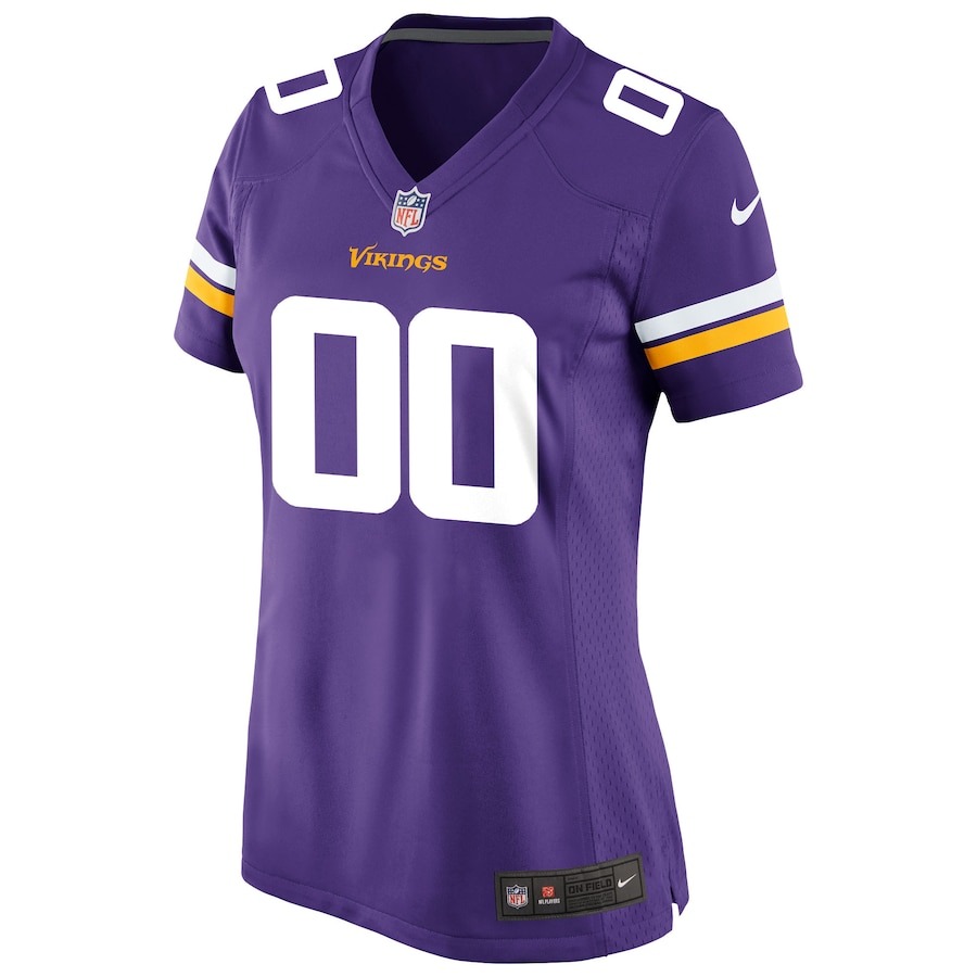 Women's Nike Purple Minnesota Vikings Custom Game Jersey - Ujersey