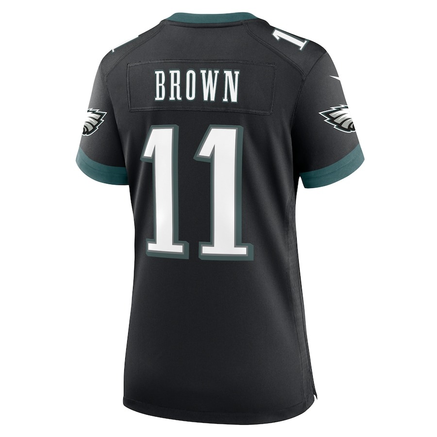 Women's Philadelphia Eagles A.J. Brown Nike Black Alternate Game Jersey - Ujersey