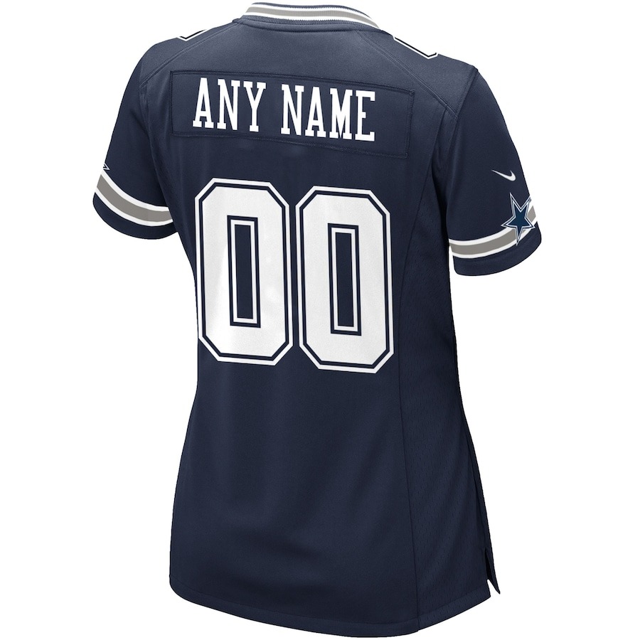 Women's Nike Navy Dallas Cowboys Custom Game Jersey - Ujersey