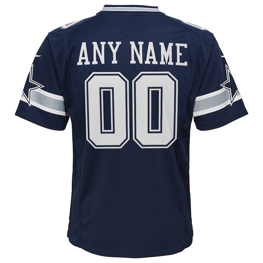 Youth Dallas Cowboys Nike Navy Custom Game Jersey - Ujersey