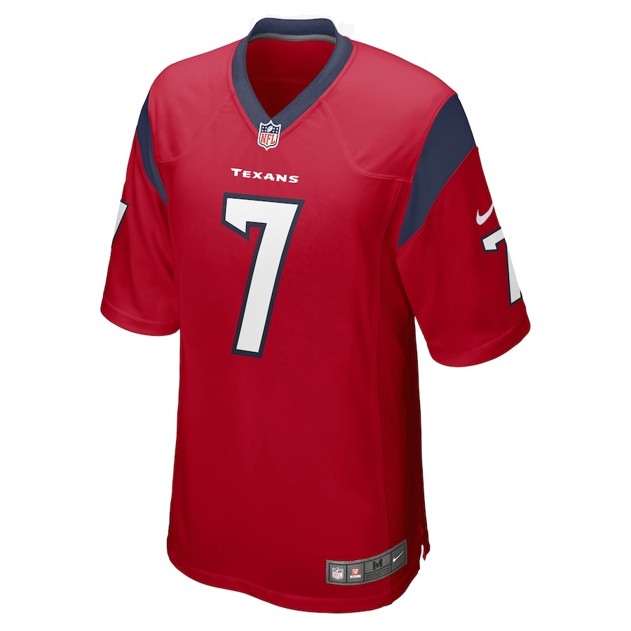 Men's Houston Texans CJ Stroud Nike Red 2023 NFL Draft First Round Pick Alternate Game Jersey - Ujersey