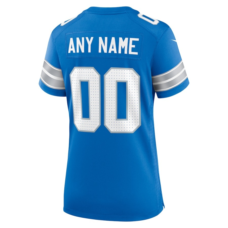 Women's Detroit Lions  Nike Blue Custom Game Jersey - Ujersey