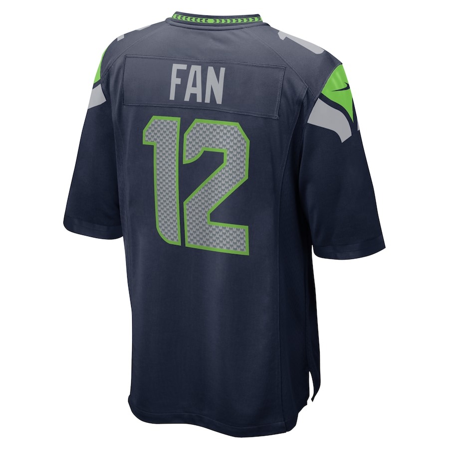 Men's Seattle Seahawks 12s Nike College Navy Game Team Jersey - Ujersey