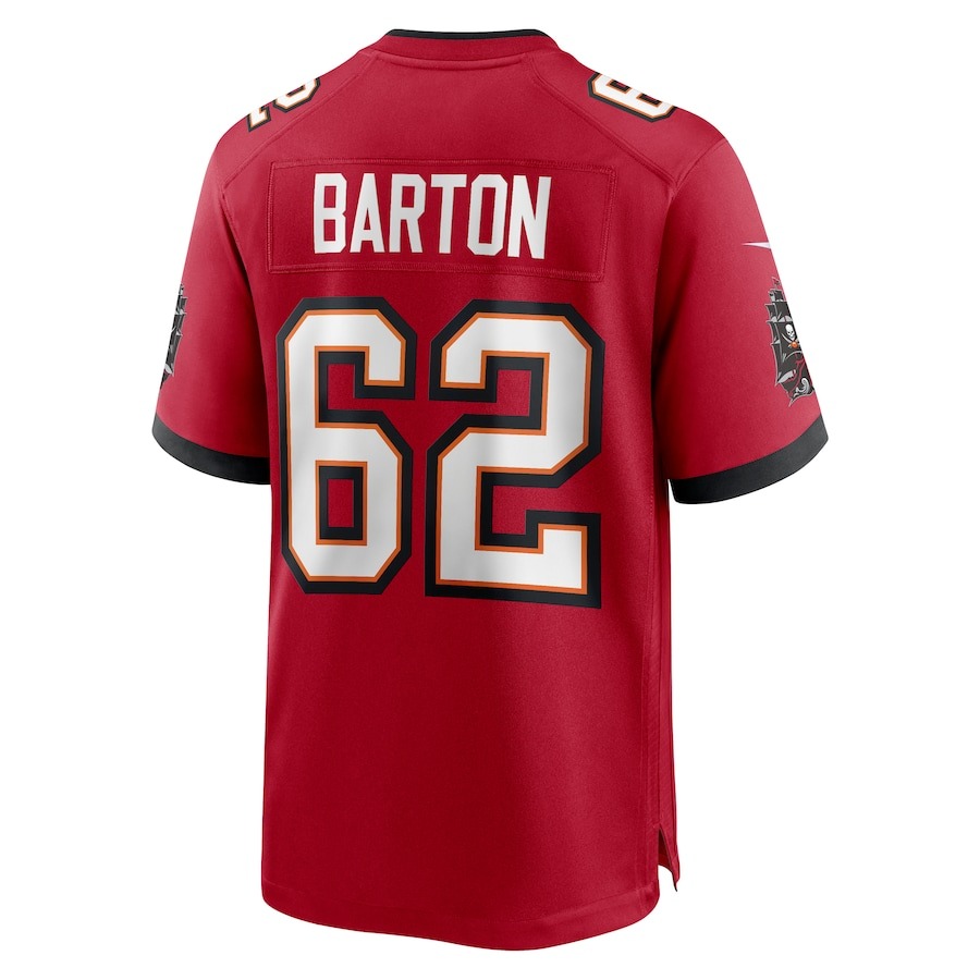 Men's Graham Barton Pick No. 26 Nike Red 2024 NFL Draft First Round Pick Player Game Jersey - Ujersey