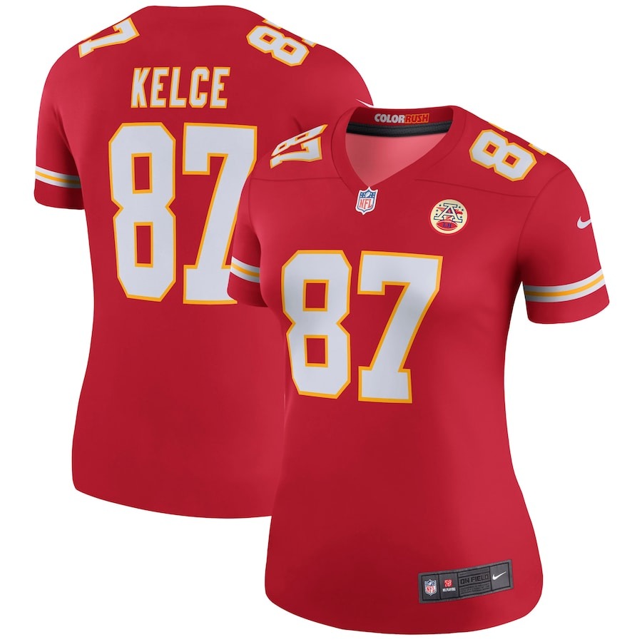 Women's Kansas City Chiefs Travis Kelce Nike Red Legend Jersey - Ujersey