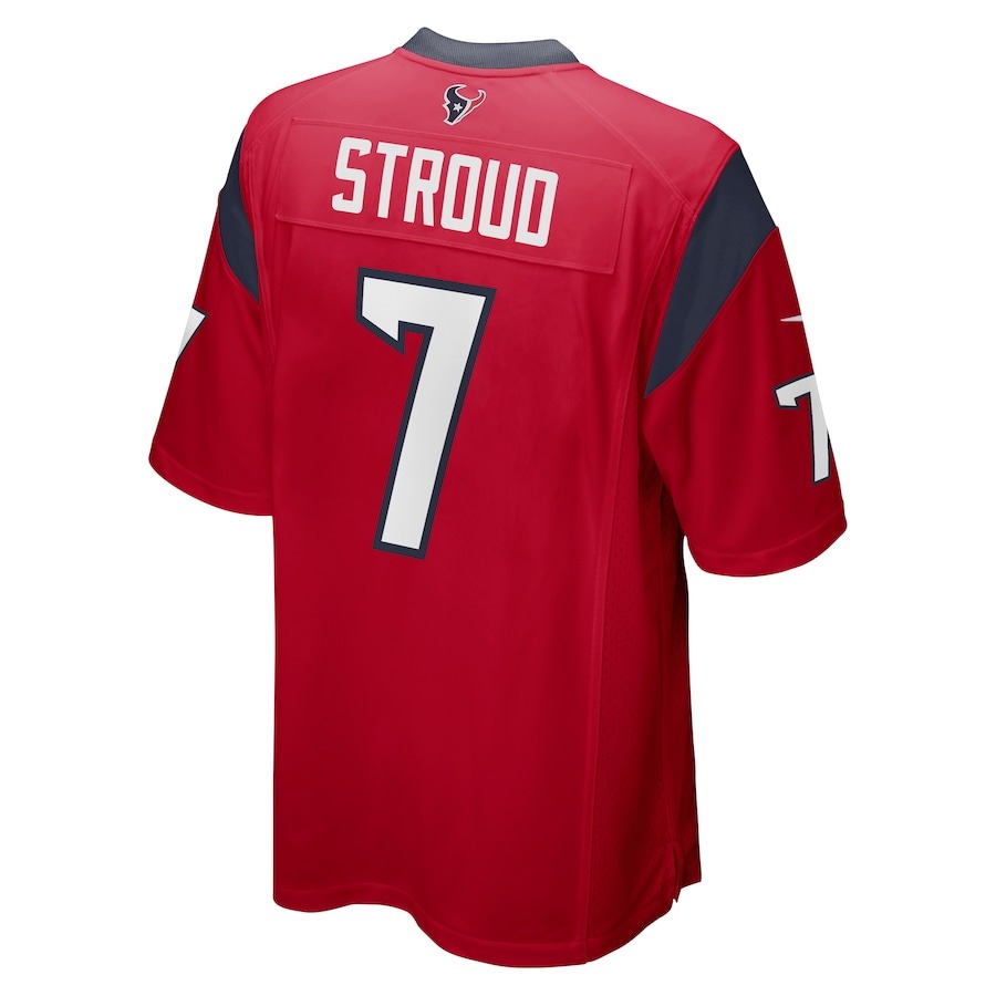 Men's Houston Texans CJ Stroud Nike Red 2023 NFL Draft First Round Pick Alternate Game Jersey - Ujersey