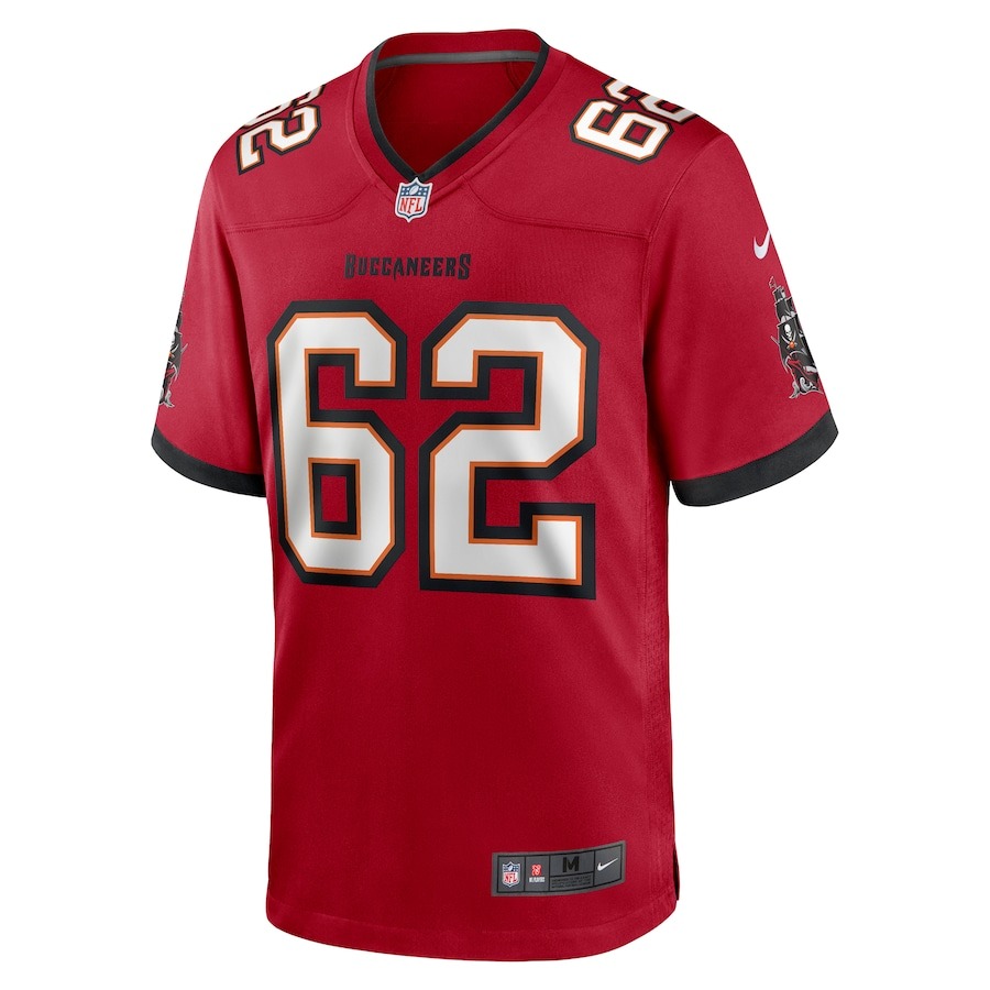 Men's Graham Barton Pick No. 26 Nike Red 2024 NFL Draft First Round Pick Player Game Jersey - Ujersey
