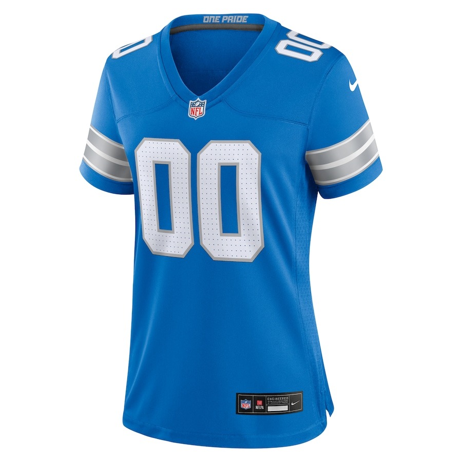 Women's Detroit Lions  Nike Blue Custom Game Jersey - Ujersey