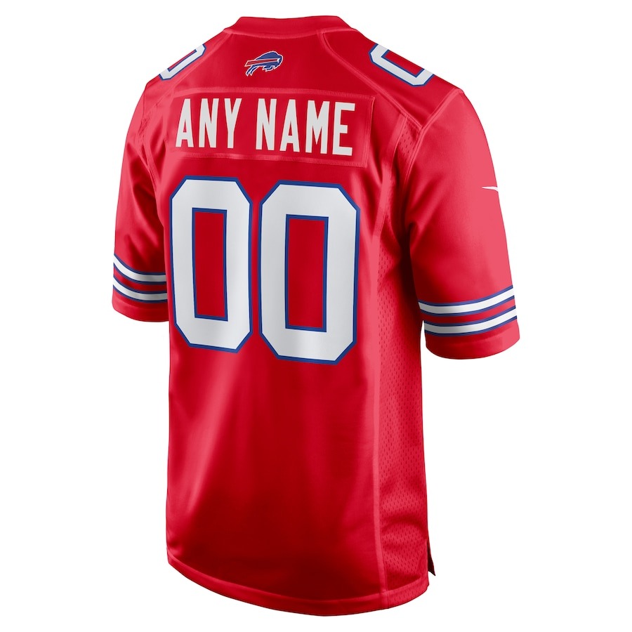 Men's Buffalo Bills Nike Red Alternate Custom Game Jersey - Ujersey