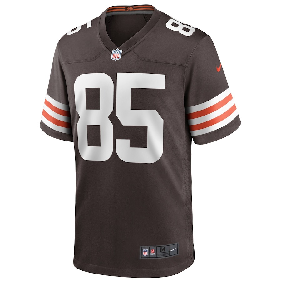 Men's Cleveland Browns David Njoku Nike Brown Player Game Jersey - Ujersey