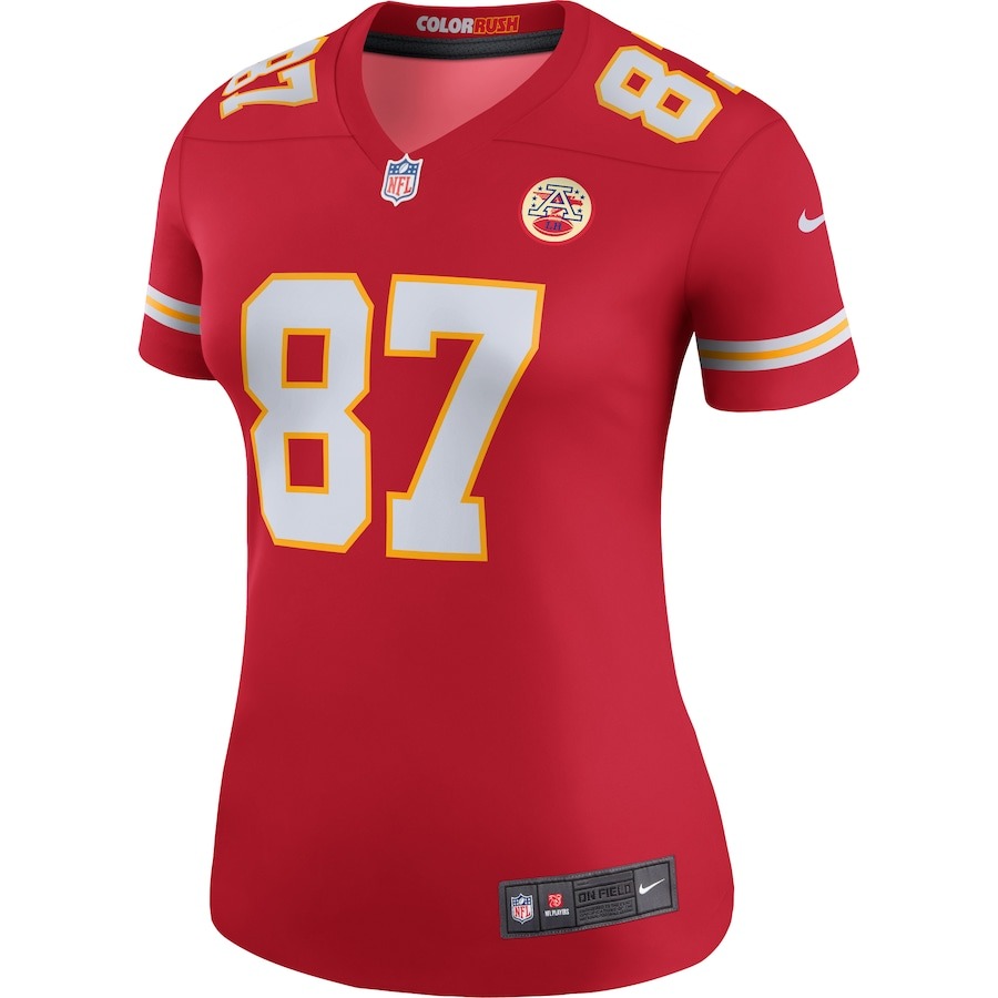 Women's Kansas City Chiefs Travis Kelce Nike Red Legend Jersey - Ujersey