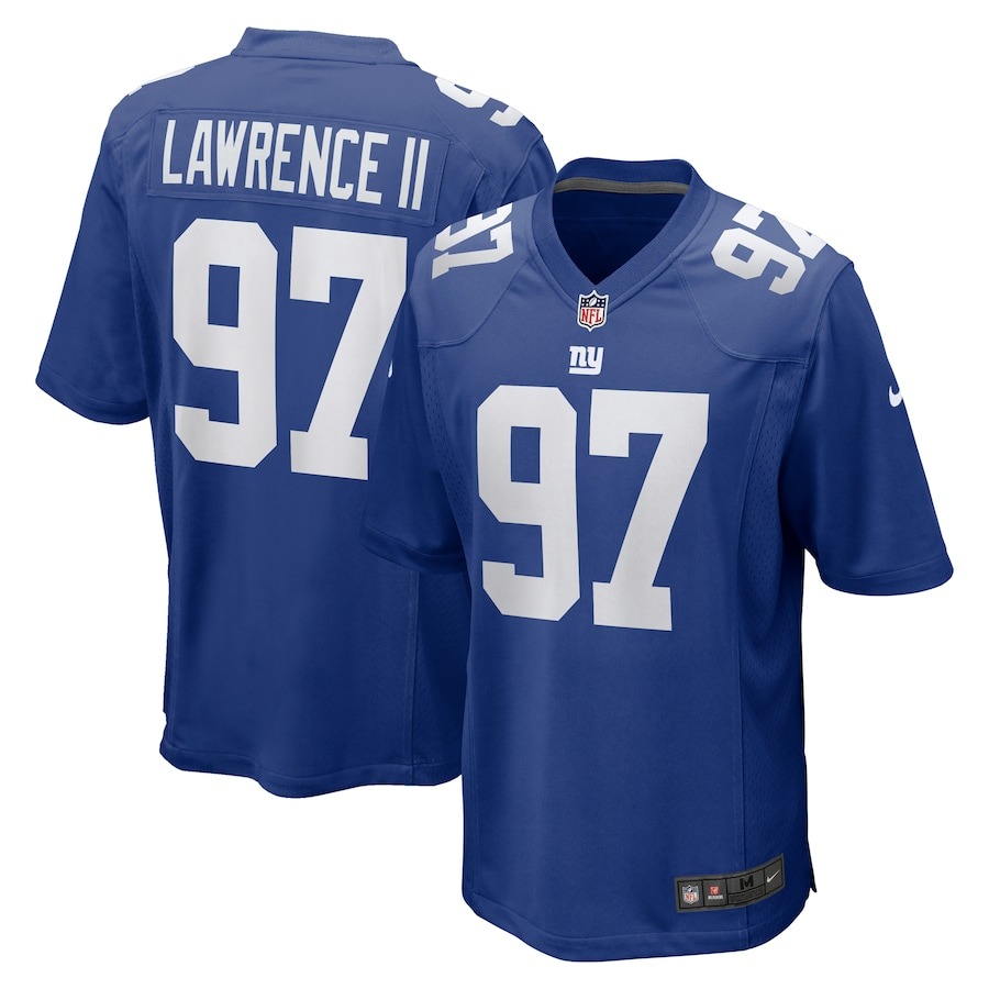 Men's New York Giants Dexter Lawrence II Nike Royal Team Game Player Jersey - Ujersey