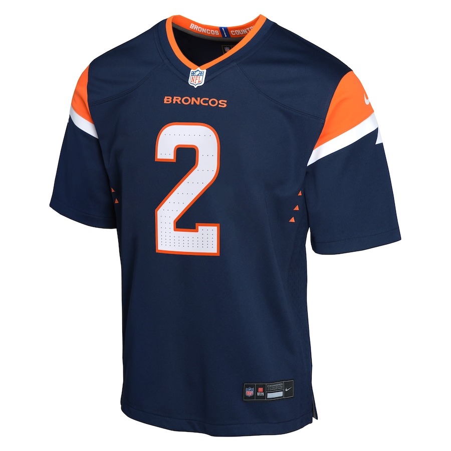 Youth Denver Broncos Patrick Surtain II Nike Navy Alternate Game Jersey - Ujersey