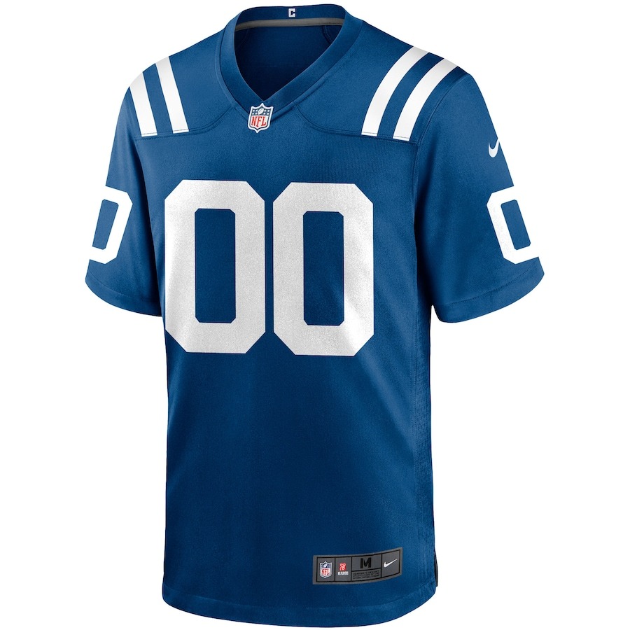 Men's Nike Indianapolis Colts Royal Custom Game Jersey - Ujersey
