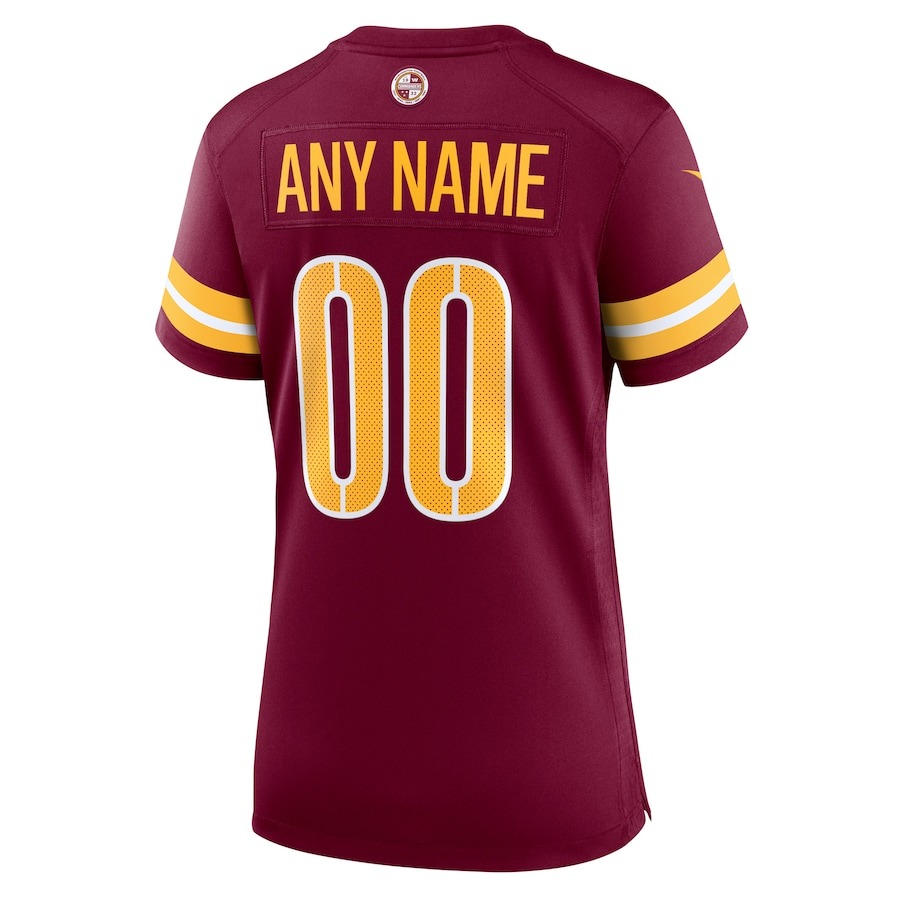 Women's Washington Commanders Nike Burgundy Game Custom Player Jersey - Ujersey