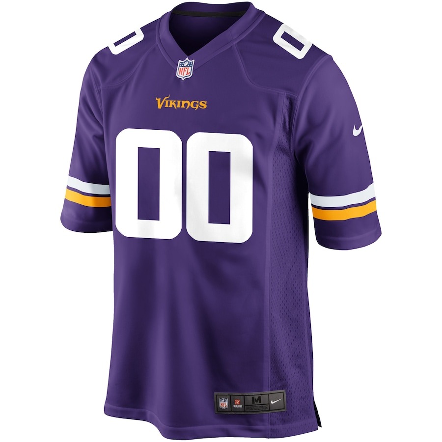 Men's Minnesota Vikings Nike Purple Custom Game Jersey - Ujersey