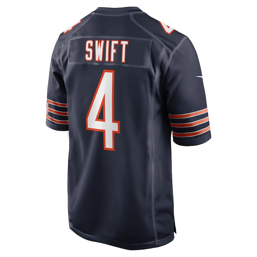 Men's Chicago Bears D'Andre Swift Nike  Navy  Game Jersey - Ujersey
