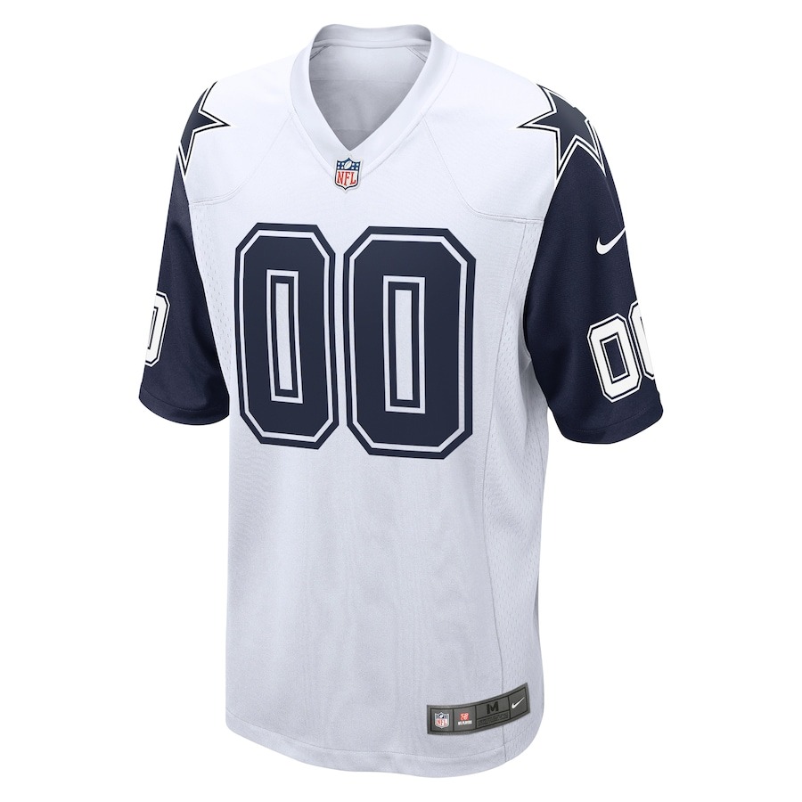 Men's Dallas Cowboys  Nike White Alternate Custom Game Jersey - Ujersey