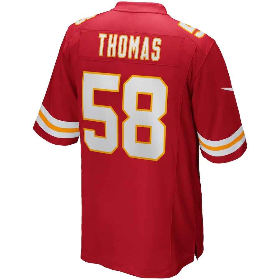 Men's Kansas City Chiefs Derrick Thomas Nike Red Game Retired Player Jersey - Ujersey