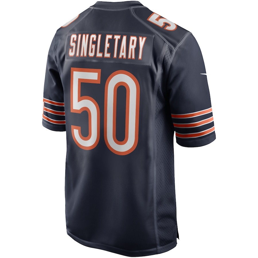 Men's Chicago Bears Mike Singletary Nike Navy Game Retired Player Jersey - Ujersey