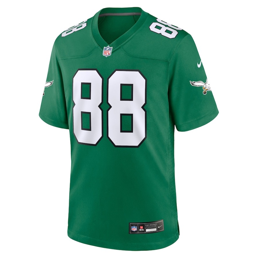 Men's Philadelphia Eagles Dallas Goedert Nike Kelly Green Alternate Game Player Jersey - Ujersey