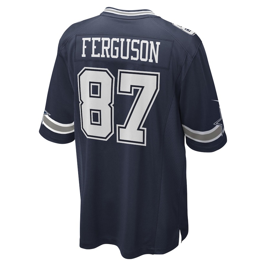 Men's Dallas Cowboys Jake Ferguson Nike Navy Game Jersey - Ujersey