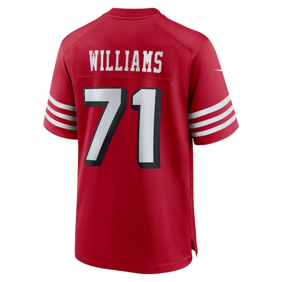 Men's San Francisco 49ers Trent Williams Nike Scarlet Alternate Game Jersey - Ujersey