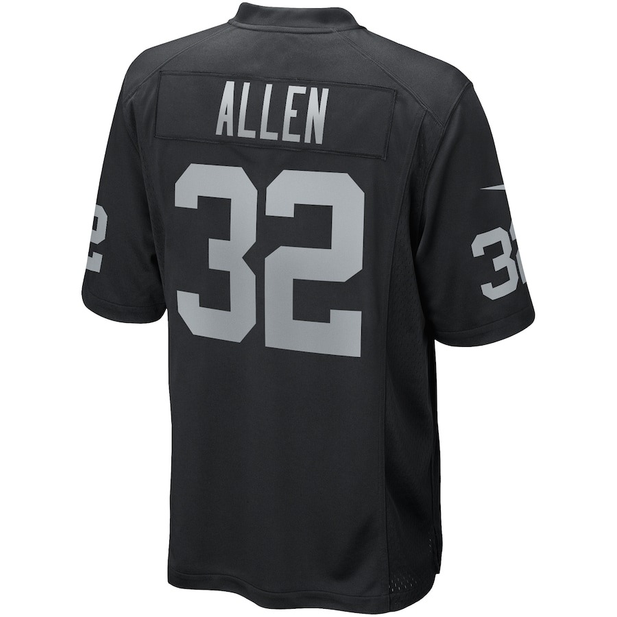 Men's Las Vegas Raiders Marcus Allen Nike Black Game Retired Player Jersey - Ujersey