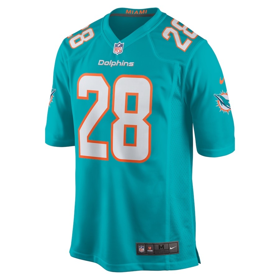Men's Miami Dolphins Devon Achane Nike Aqua Player Game Jersey - Ujersey