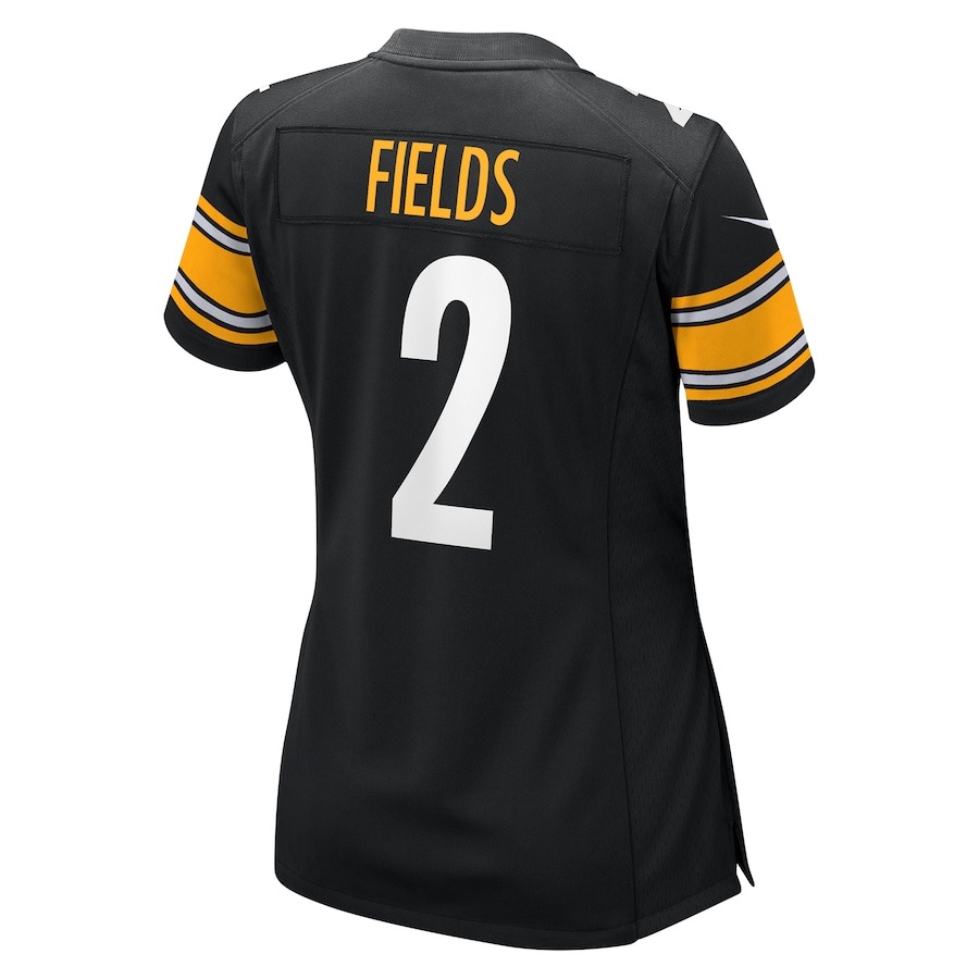 Women's Pittsburgh Steelers Justin Fields Nike Black Game Player Jersey - Ujersey