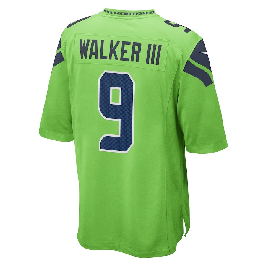 Men's Seattle Seahawks Kenneth Walker III Nike Neon Green  Game Jersey - Ujersey