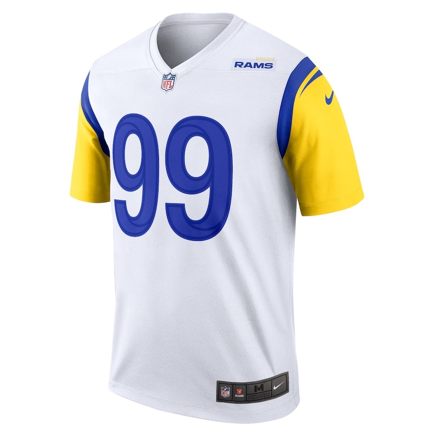 Men's Los Angeles Rams Aaron Donald Nike White Legend Jersey - Ujersey