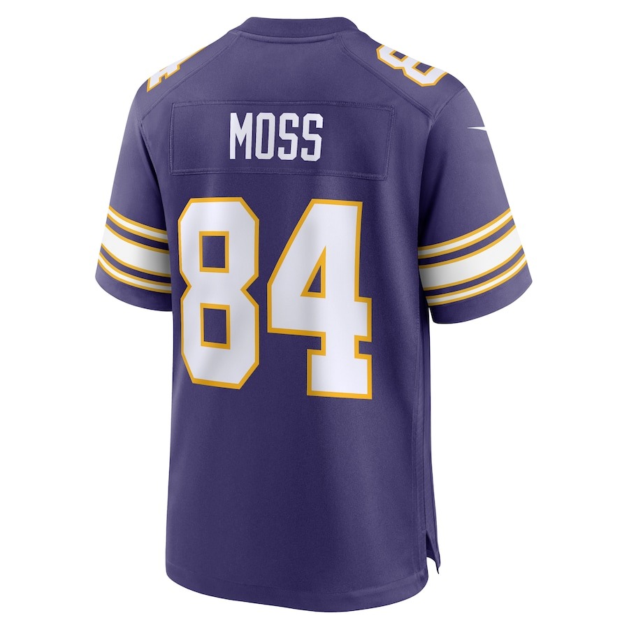 Men's Minnesota Vikings Randy Moss Nike Purple Classic Retired Player Game Jersey - Ujersey