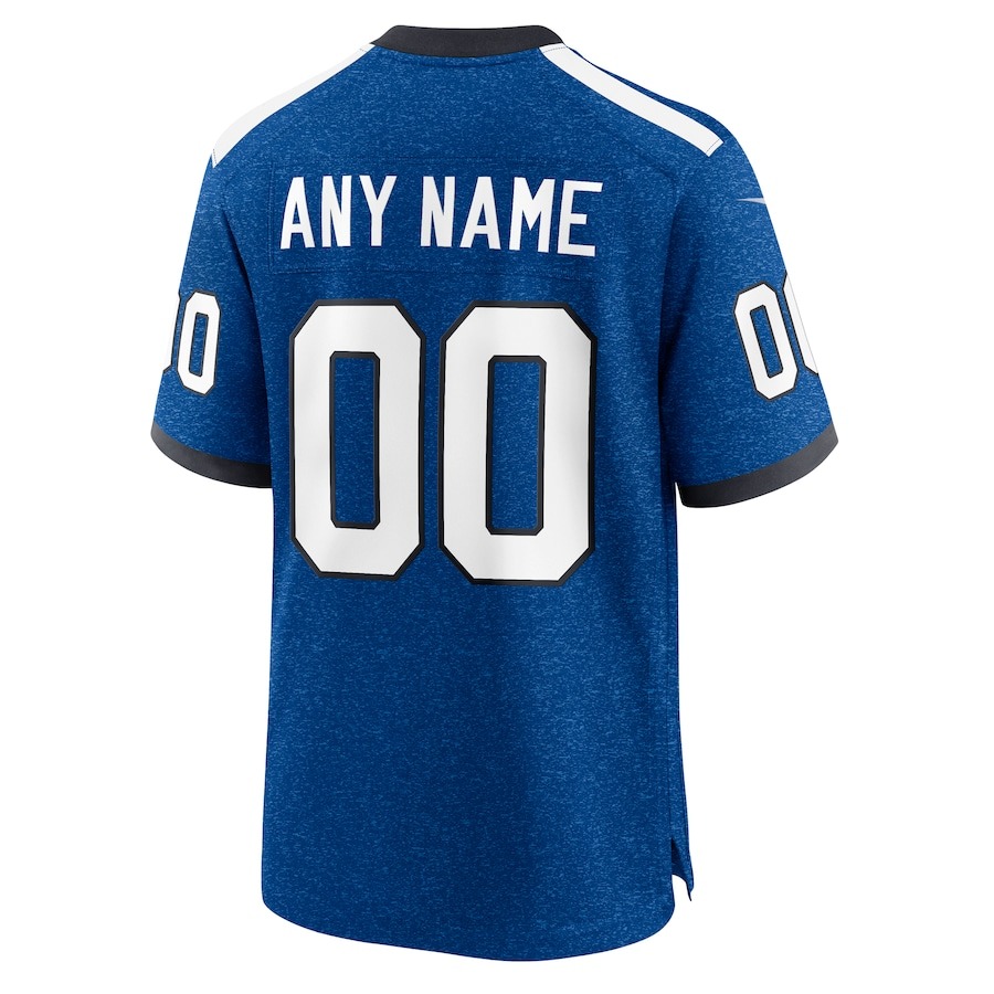 Men's Indiana Nights Indianapolis Colts  Nike Blue Alternate Custom Game Jersey - Ujersey