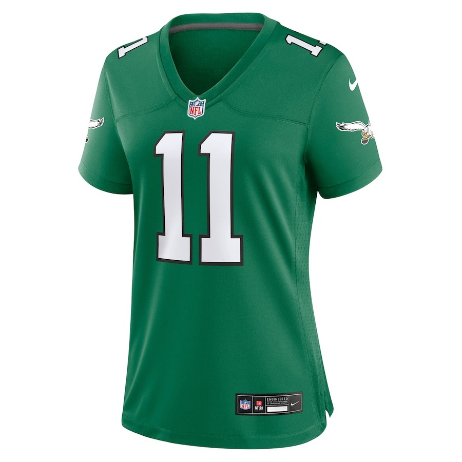 Women's Philadelphia Eagles A.J. Brown Nike Kelly Green Player Jersey - Ujersey