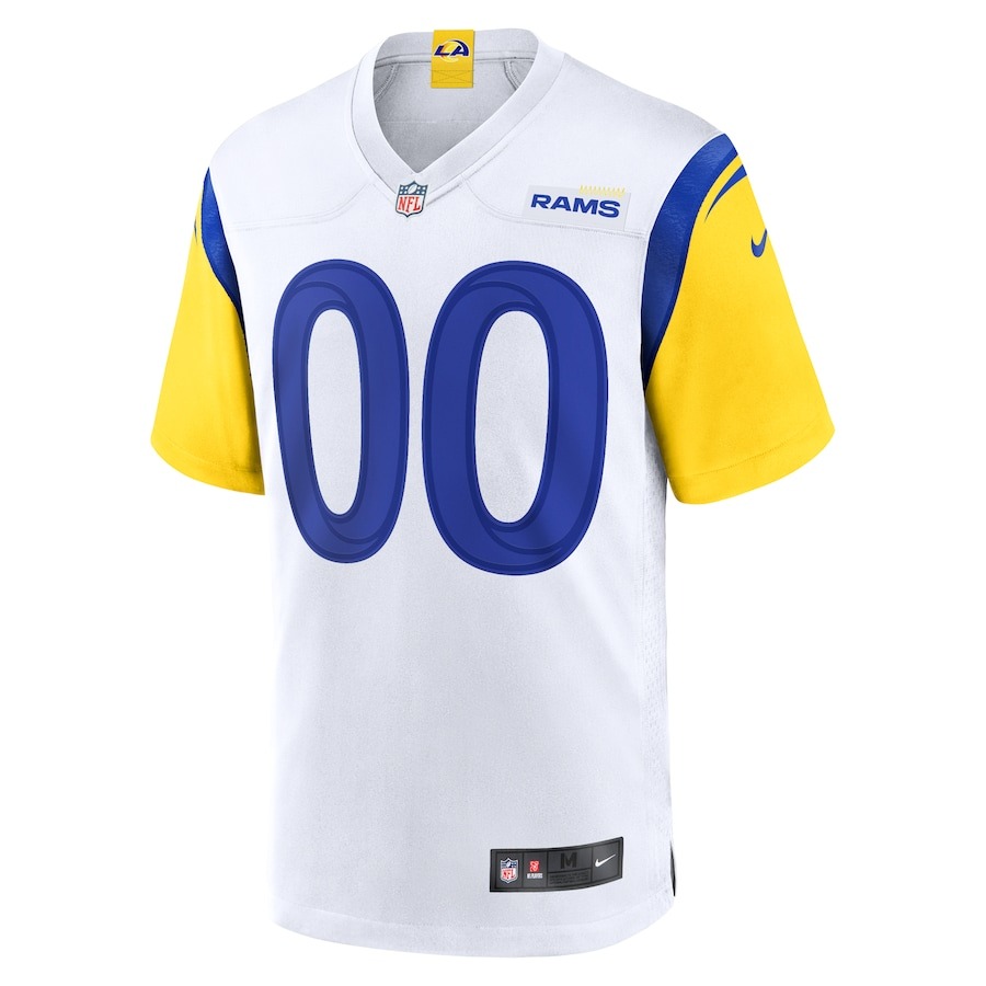 Men's Los Angeles Rams Nike White Alternate Custom Jersey - Ujersey