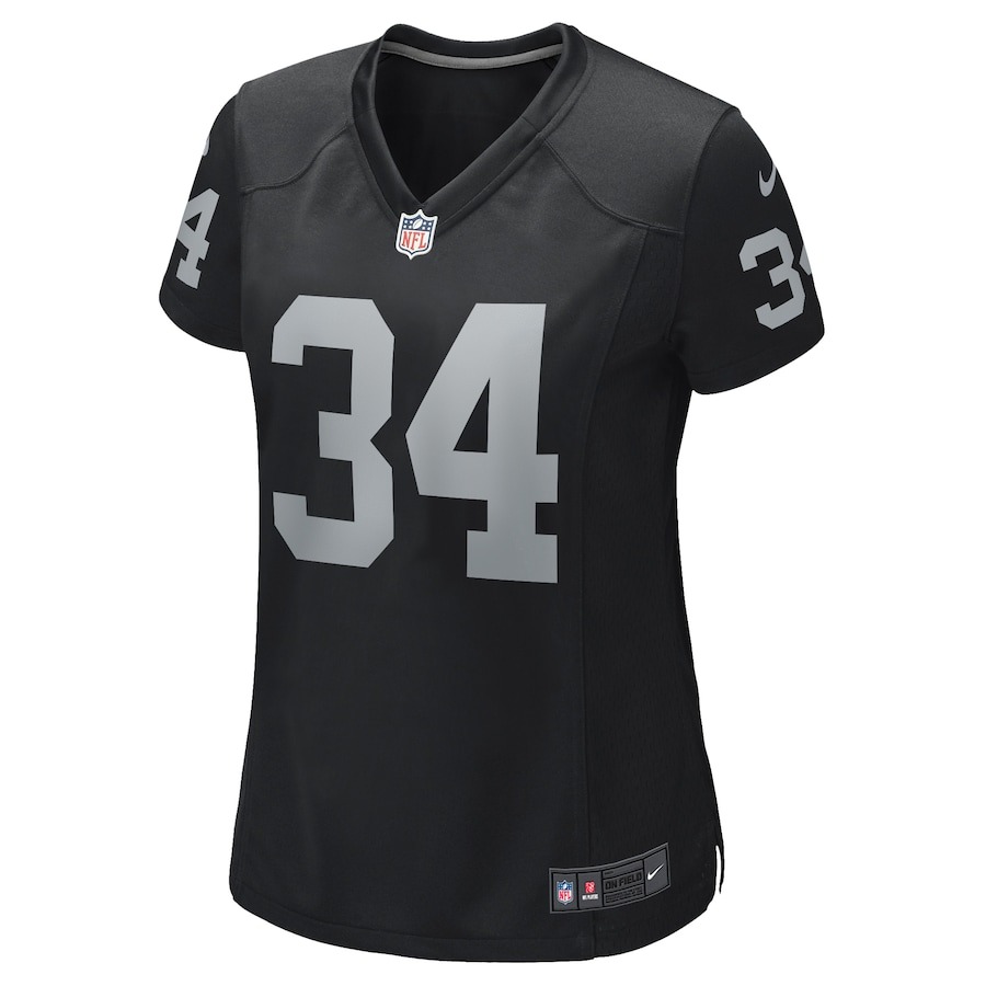 Women's Las Vegas Raiders Bo Jackson Nike Black Game Retired Player Jersey - Ujersey
