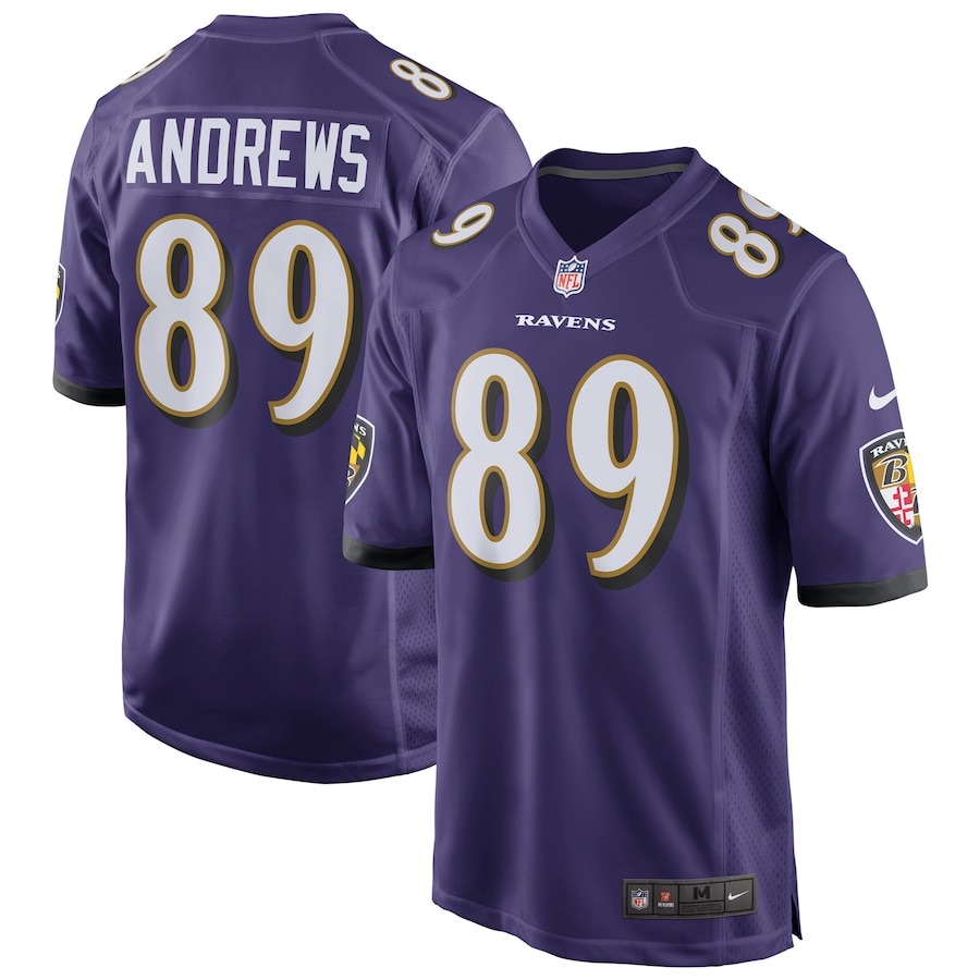 Men's Baltimore Ravens Mark Andrews Nike Purple Game Jersey - Ujersey