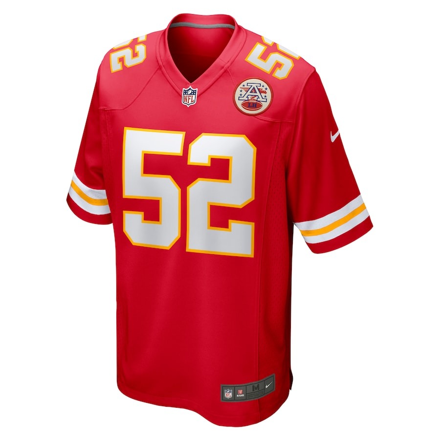 Men's Kansas City Chiefs Creed Humphrey Nike Red Game Jersey - Ujersey