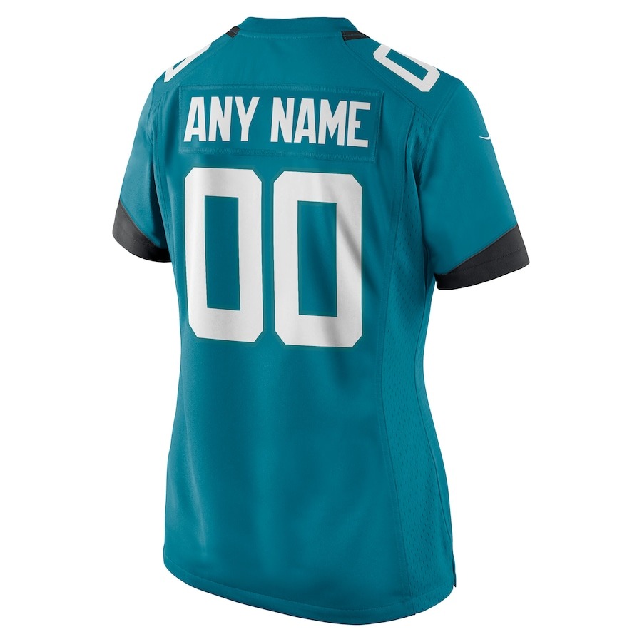 Women's Nike Teal Jacksonville Jaguars Alternate Custom Jersey - Ujersey