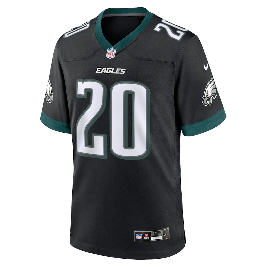 Men's Philadelphia Eagles Brian Dawkins Nike Black Alternate Game Jersey - Ujersey