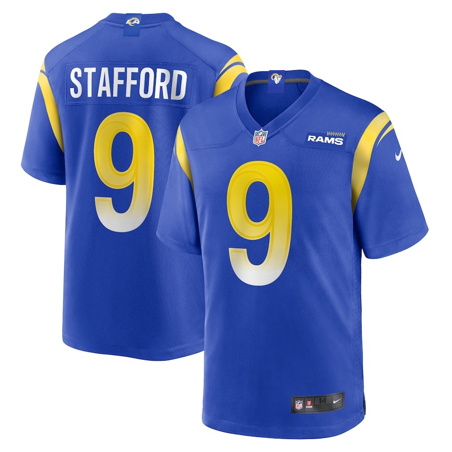 Men's Los Angeles Rams Matthew Stafford Nike Royal Player Game Jersey - Ujersey