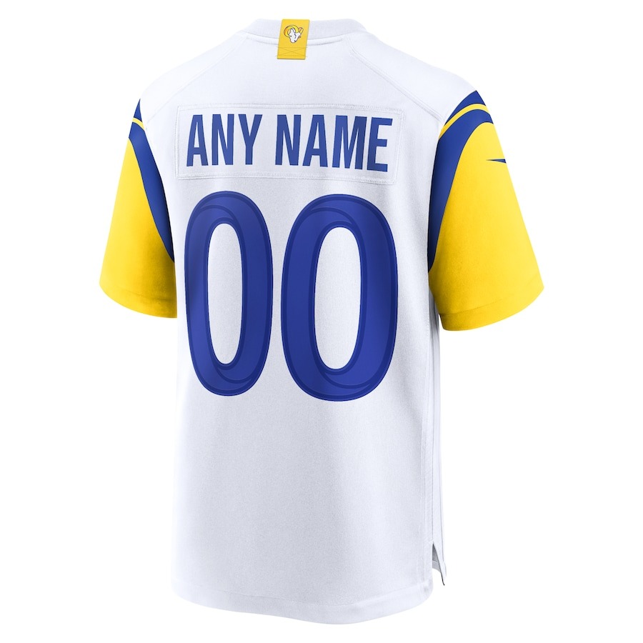 Men's Los Angeles Rams Nike White Alternate Custom Jersey - Ujersey